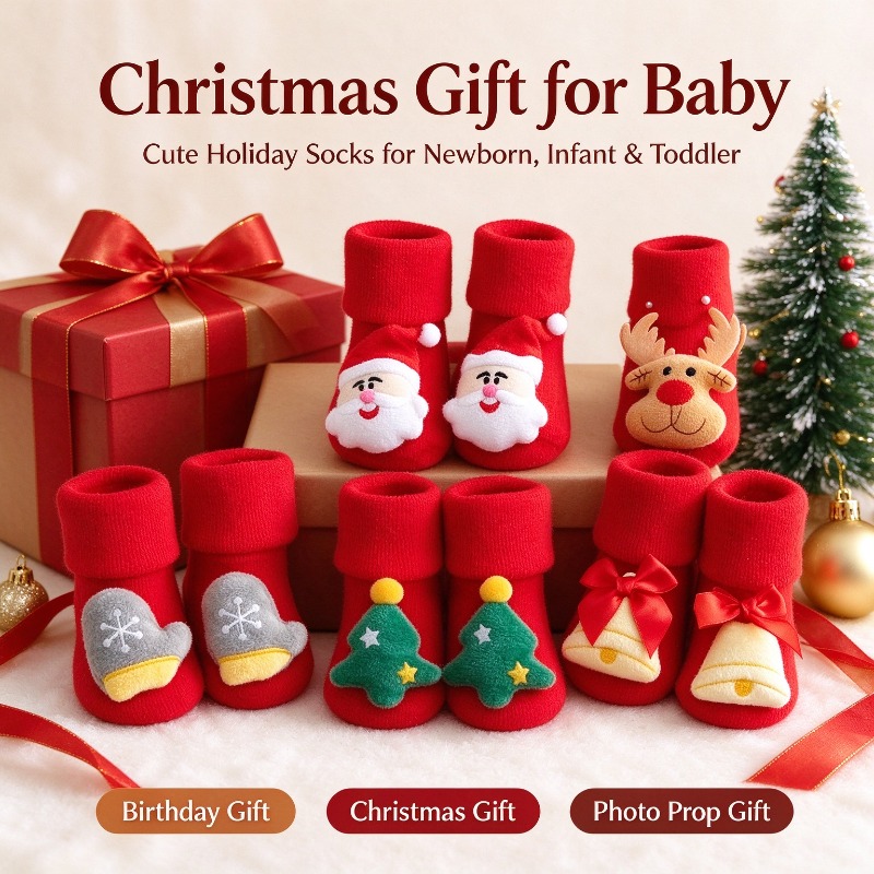 ถุงเท้าเด็กสำหรับเด็กผู้หญิงแล - Unisex Baby Socks Non Slip บทวิจารณ์และราคา