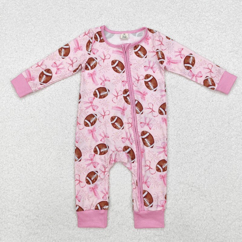 ชุดบอดี้สูทเด็กผู้หญิงลายรักบี - Cotton Baby Onesies Zipper บทวิจารณ์และราคา