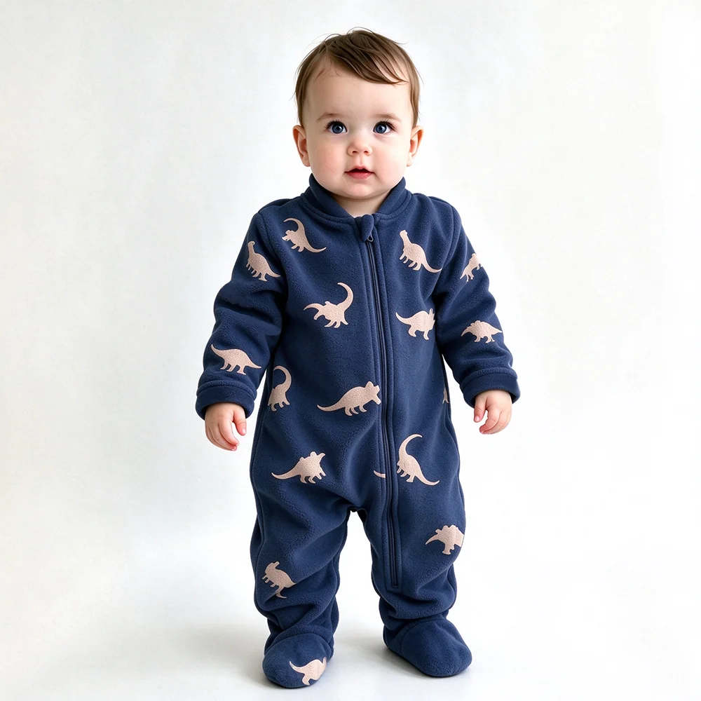 ชุดบอดี้สูทผ้าฟลีซนุ่มอุ่นสำหร - Cotton Baby Onesies Zipper บทวิจารณ์และราคา