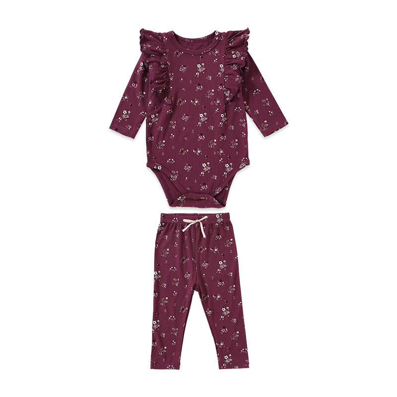 2ชิ้นทารกแรกเกิด0-24เมตรชุดเสื - Newborn Baby Girl Romper Floral บทวิจารณ์และราคา