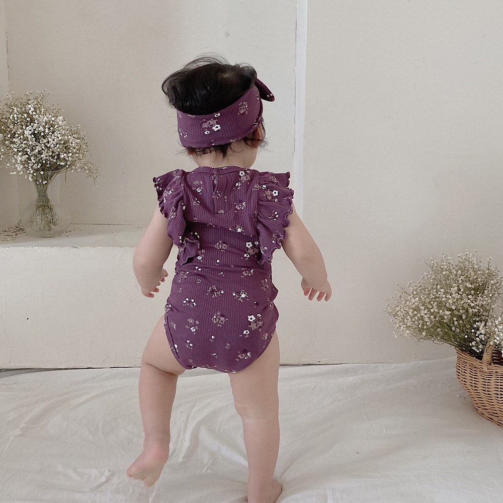 2ชิ้นทารกแรกเกิด0-24เมตรชุดเสื - Newborn Baby Girl Romper Floral บทวิจารณ์และราคา