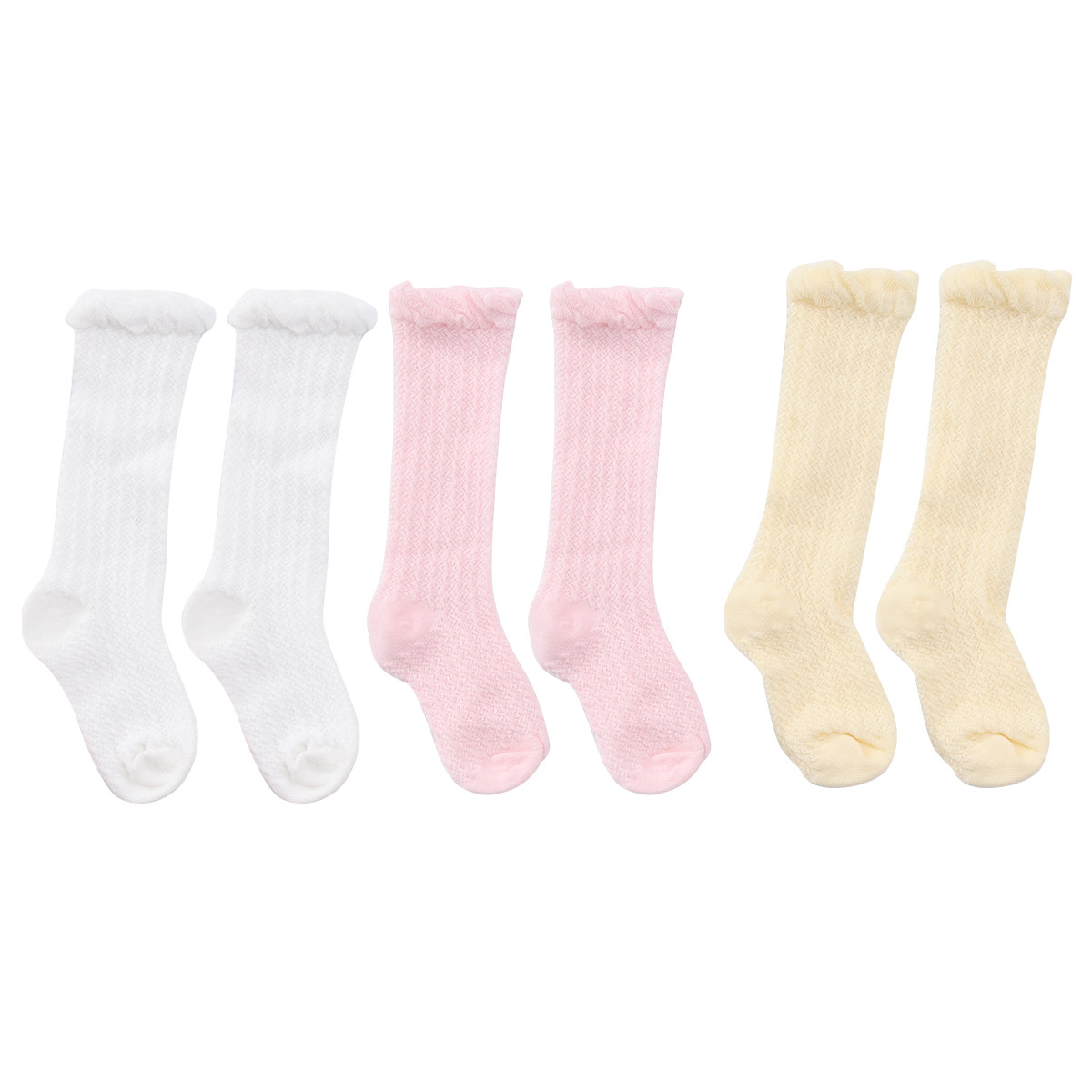 3 คู่ ถุงเท้ายาวสำหรับเด็ก ป้อ - Unisex Baby Socks Non Slip บทวิจารณ์และราคา